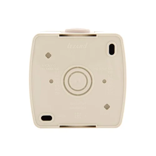 Розетка 1-м ОП Nata 16А IP20 без заземл. керамика крем. LEZARD 710-0300-121 Розетка 1-м ОП Nata 16А IP20 без заземл. керамика крем. LEZARD 710-0300-121