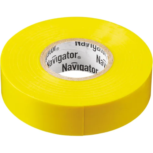 Изолента ПВХ 19мм (рул.20м) желт. NIT-A19-20/Y Navigator 71112