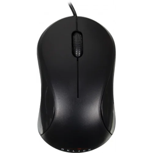 Мышь Оклик 115S черный оптическая (1200dpi) USB для ноутбука (3but)