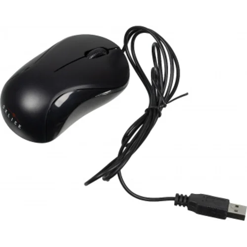 Мышь Оклик 115S черный оптическая (1200dpi) USB для ноутбука (3but)