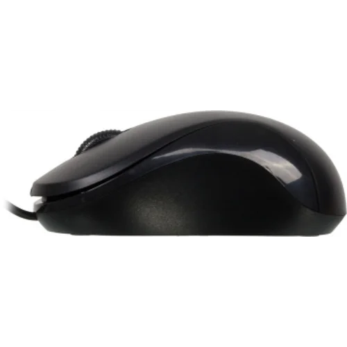 Мышь Оклик 115S черный оптическая (1200dpi) USB для ноутбука (3but)