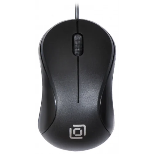 Мышь Оклик 115S черный оптическая (1200dpi) USB для ноутбука (3but)