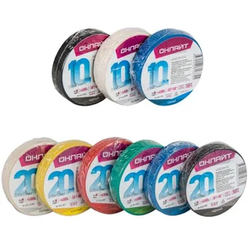 Изолента ПВХ 19мм (рул.20м) 71 690 OIT-B19-20/BL черн. ОНЛАЙТ 71690 Изолента ПВХ 19мм (рул.20м) 71 690 OIT-B19-20/BL черн. ОНЛАЙТ 71690