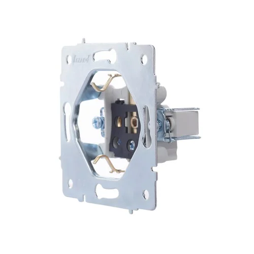 Розетка 1-м СП Vesna с заземл. с крышкой ПБТ механизм бел. LEZARD 742-0288-123B