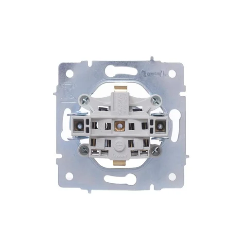 Розетка 1-м СП Vesna с заземл. с крышкой ПБТ механизм бел. LEZARD 742-0288-123B