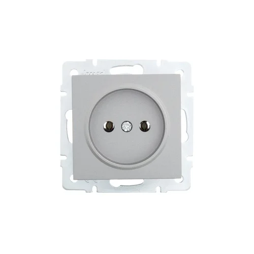 Розетка 1-м СП Vesna без заземл. ПБТ механизм платина LEZARD 742-3588-121B