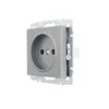 Розетка 1-м СП Vesna без заземл. ПБТ механизм платина LEZARD 742-3588-121B