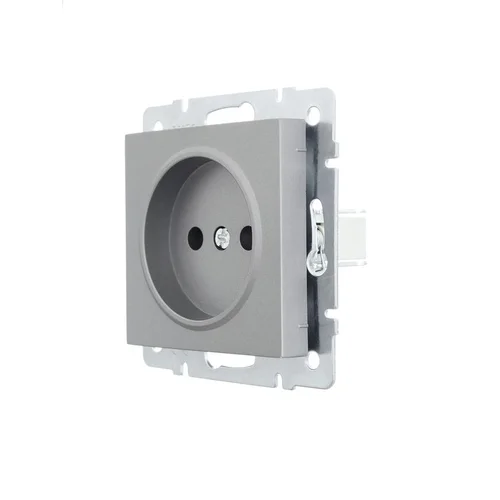 Розетка 1-м СП Vesna без заземл. ПБТ механизм платина LEZARD 742-3588-121B