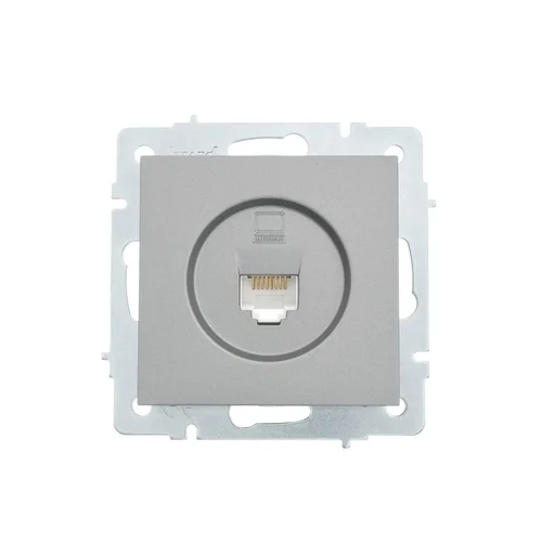 Розетка компьютерная 1-м СП Vesna механизм платина LEZARD 742-3588-139