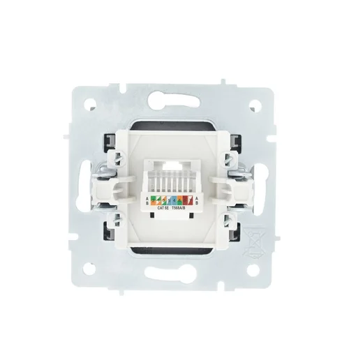 Розетка компьютерная 1-м СП Vesna механизм платина LEZARD 742-3588-139