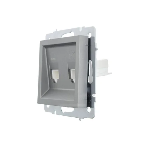 Розетка компьютерная + телефонная 2-м СП Vesna механизм платина LEZARD 742-3588-143