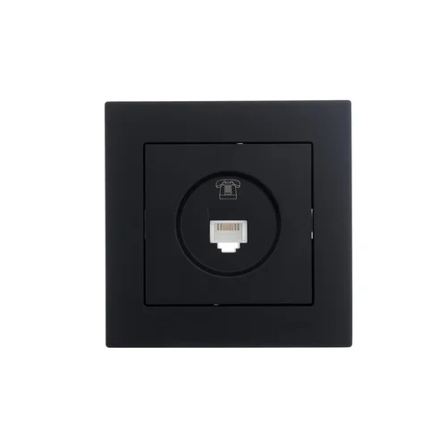 Розетка телефонная СП Vesna евро стандарт механизм черн. бархат LEZARD 742-4288-137