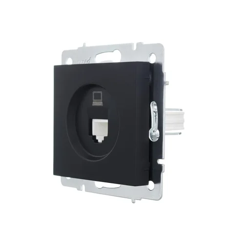 Розетка компьютерная 1-м СП Vesna механизм черн. бархат LEZARD 742-4288-139 Розетка компьютерная 1-м СП Vesna механизм черн. бархат LEZARD 742-4288-139