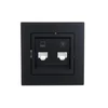 Розетка компьютерная + телефонная 1-м СП Vesna механизм черн. бархат LEZARD 742-4288-143 Розетка компьютерная + телефонная 1-м СП Vesna механизм черн. бархат LEZARD 742-4288-143