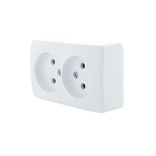 Розетка 2-м ОП Viola 16А IP20 без заземл. бел. LEZARD 751-0200-128 Розетка 2-м ОП Viola 16А IP20 без заземл. бел. LEZARD 751-0200-128