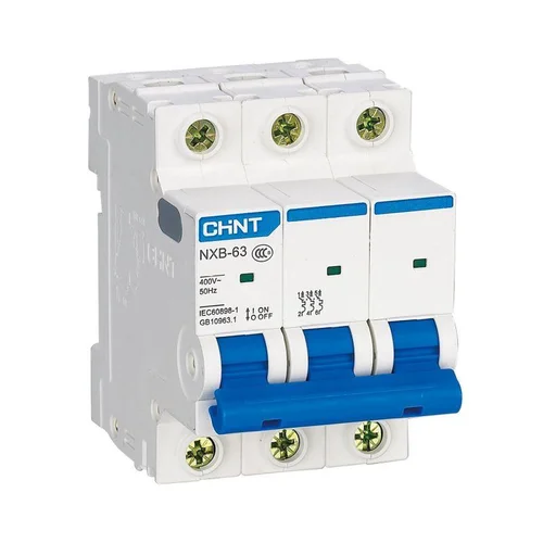 Выключатель автоматический модульный 3п D 63А 6кА NXB-63 (R) CHINT 814189 Выключатель автоматический модульный 3п D 63А 6кА NXB-63 (R) CHINT 814189