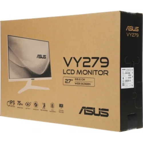 Монитор Asus 27" VY279HE-W белый IPS LED 16:9 HDMI матовая 250cd 178гр/178гр 1920x1080 75Hz FreeSync