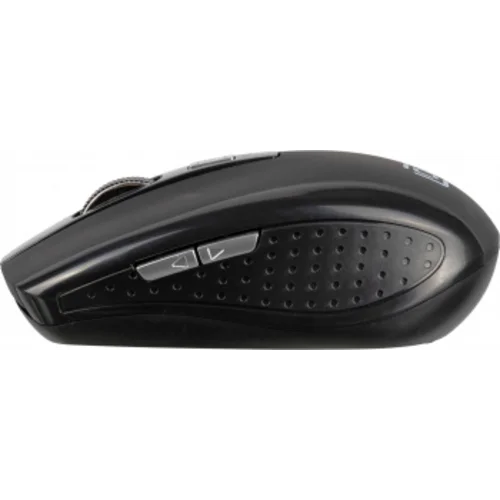 Мышь Оклик 455MW черный оптическая (1600dpi) беспроводная USB для ноутбука (6but)