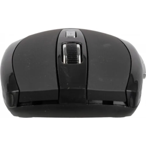 Мышь Оклик 455MW черный оптическая (1600dpi) беспроводная USB для ноутбука (6but)