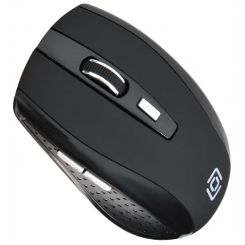 Мышь Оклик 455MW черный оптическая (1600dpi) беспроводная USB для ноутбука (6but)