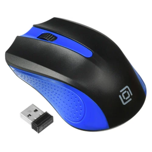 Мышь Оклик 485MW черный/синий оптическая (1000dpi) беспроводная USB для ноутбука (3but) Мышь Оклик 485MW черный/синий оптическая (1000dpi) беспроводная USB для ноутбука (3but)