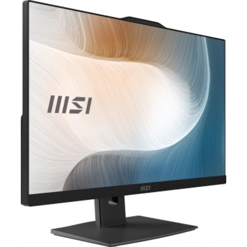 Моноблок MSI Modern AM242TP 12M-086XRU 23.8" Full HD Touch i5 1240P (1.7) 16Gb SSD512Gb Iris Xe noOS GbitEth WiFi BT 120W клавиатура мышь Cam черный