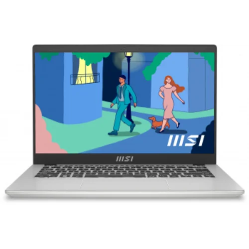 Ультрабук MSI Modern 14 C12MO-690RU Core i3 1215U 8Gb SSD256Gb Intel UHD Graphics 14" IPS FHD Windows 11 Prof silver WiFi BT Cam (9S7-14J111-690)
