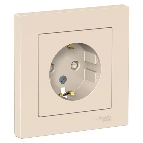 Розетка 1-м СП AtlasDesign 16А IP20 с заземл. защ. шторки в сборе беж. SE ATN000244 Розетка 1-м СП AtlasDesign 16А IP20 с заземл. защ. шторки в сборе беж. SE ATN000244