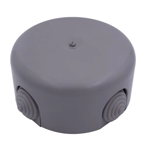 Коробка распределительная 78мм (4 кабельных ввода в комплекте) пластик титан Bironi B1-521-26-K