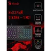 Клавиатура A4Tech Bloody B135N черный USB Multimedia for gamer LED (подставка для запястий) (B135N)