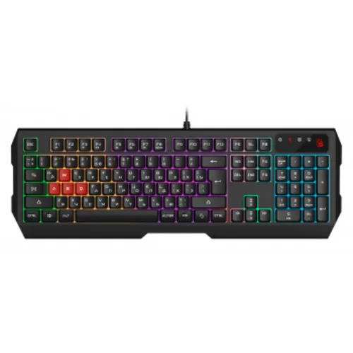 Клавиатура A4Tech Bloody B135N черный USB Multimedia for gamer LED (подставка для запястий) (B135N)