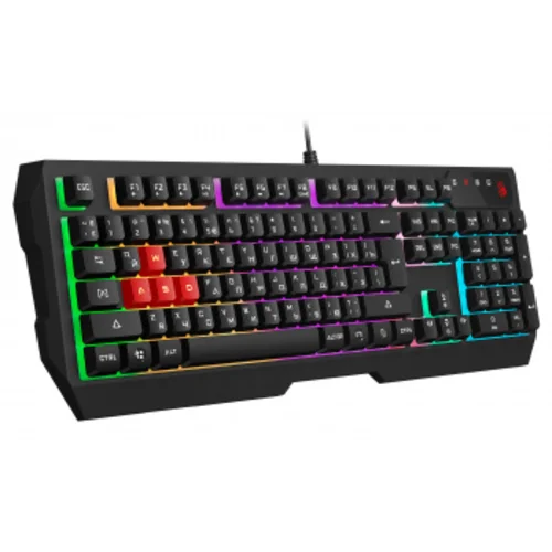 Клавиатура A4Tech Bloody B135N черный USB Multimedia for gamer LED (подставка для запястий) (B135N)
