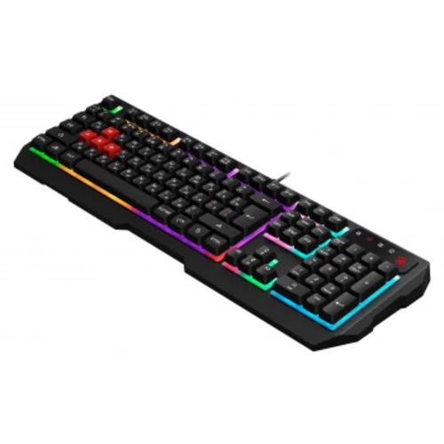 Клавиатура A4Tech Bloody B135N черный USB Multimedia for gamer LED (подставка для запястий) (B135N)