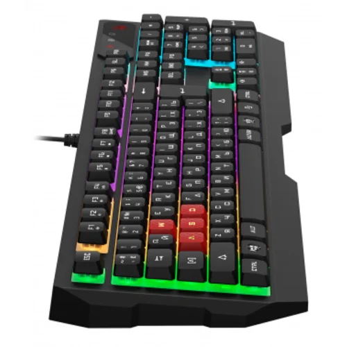 Клавиатура A4Tech Bloody B135N черный USB Multimedia for gamer LED (подставка для запястий) (B135N)