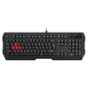 Клавиатура A4Tech Bloody B135N черный USB Multimedia for gamer LED (подставка для запястий) (B135N)