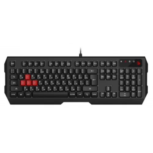 Клавиатура A4Tech Bloody B135N черный USB Multimedia for gamer LED (подставка для запястий) (B135N)