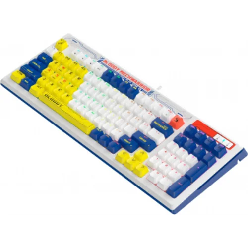 Клавиатура A4Tech Bloody B950 механическая синий/белый USB for gamer LED (B950)