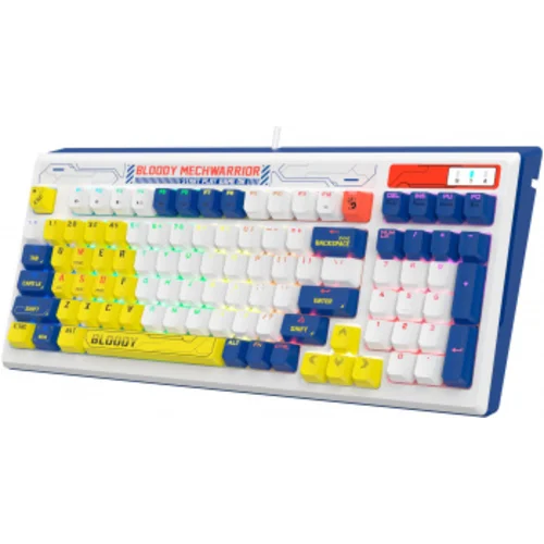 Клавиатура A4Tech Bloody B950 механическая синий/белый USB for gamer LED (B950)