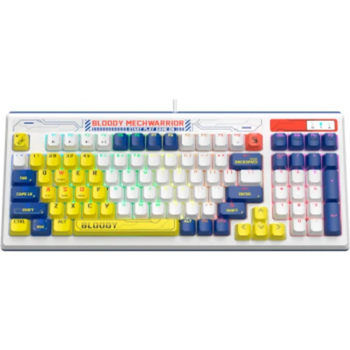 Клавиатура A4Tech Bloody B950 механическая синий/белый USB for gamer LED (B950)