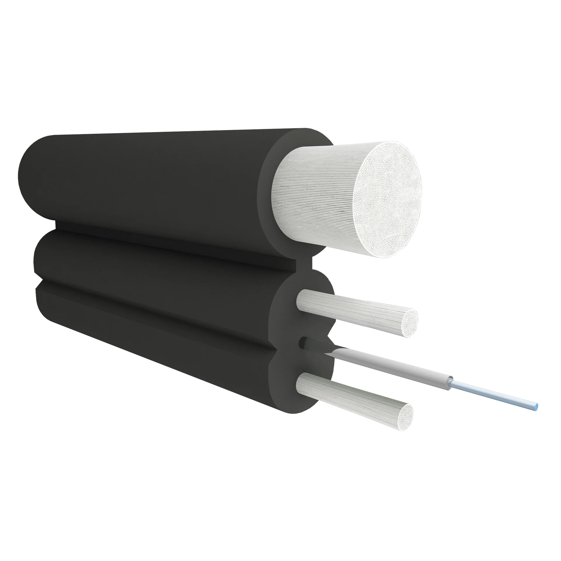 Кабель оптический B-OptiX, FTTx с дополнительным несущим элементом (FRP 1.8 мм), 1 волокно