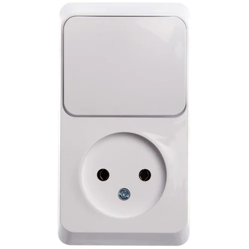 Блок ОП Этюд (1-м розетка без заземл. + 1-кл. выкл.) бел. SE BPA16-204B Блок ОП Этюд (1-м розетка без заземл. + 1-кл. выкл.) бел. SE BPA16-204B