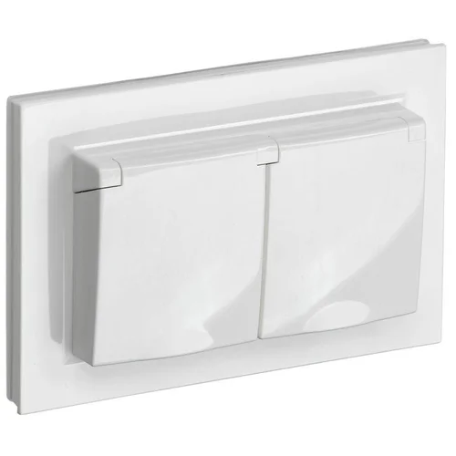 Розетка 2-м СП BRITE РСбш12-3-44-БрБ 16А в сборе IP44 с крышкой бел. IEK BR-R26-16-44-K01-F Розетка 2-м СП BRITE РСбш12-3-44-БрБ 16А в сборе IP44 с крышкой бел. IEK BR-R26-16-44-K01-F