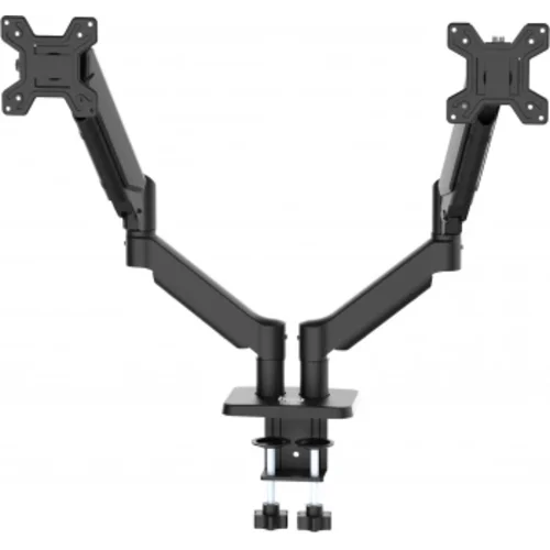 Кронштейн для мониторов ЖК Buro BU-M12 черный 17"-32" макс.10кг крепление к столешнице поворот и нак
