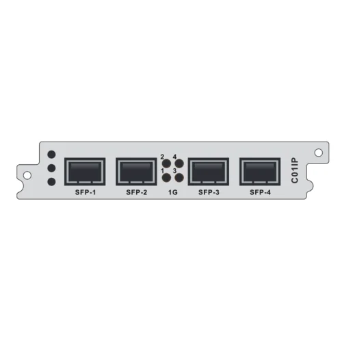 Модуль расширения 4 SFP порта TSoIP C01IP для DCP-3000MF Модуль расширения 4 SFP порта TSoIP C01IP для DCP-3000MF