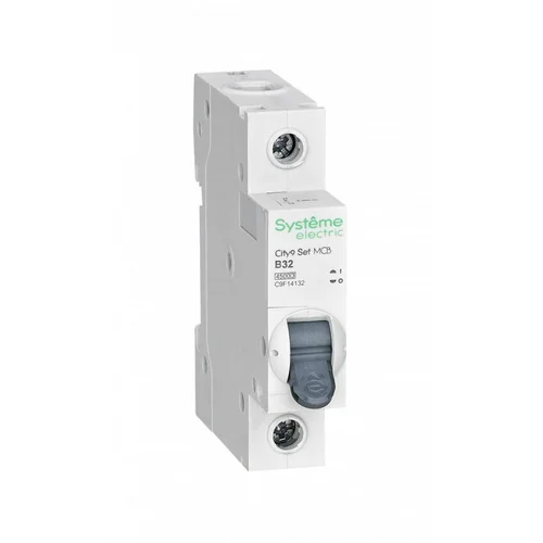 Выключатель автоматический модульный 1п B 32А 4.5кА City9 Set 230В SE C9F14132 Выключатель автоматический модульный 1п B 32А 4.5кА City9 Set 230В SE C9F14132