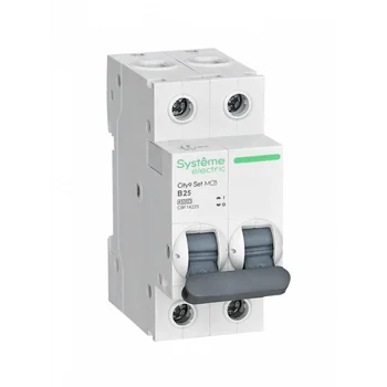 Выключатель автоматический модульный 2п B 25А 4.5кА City9 Set 230В SE C9F14225