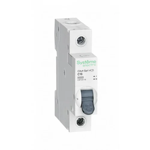 Выключатель автоматический модульный 1п C 16А 4.5кА City9 Set 230В SE C9F34116