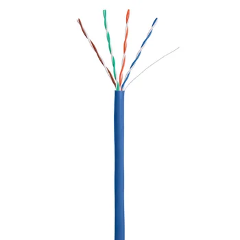 Кабель NETLAN U/UTP 4 пары, Кат.5e, 100МГц, одножильный, CCA (омедненный алюминий), внутренний, PVC нг(B), синий, 305м Кабель NETLAN U/UTP 4 пары, Кат.5e, 100МГц, одножильный, CCA (омедненный алюминий), внутренний, PVC нг(B), синий, 305м