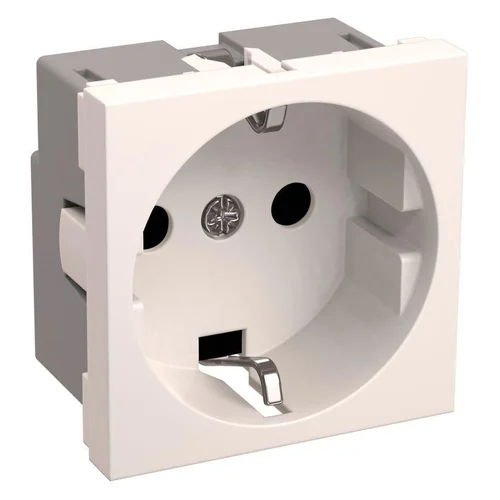 Розетка 1-м 2мод. Праймер РКС-20-30-П-К 45х45 с заземл. бел. IEK CKK-40D-RSZB2-K01-K