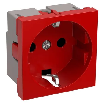 Розетка 1-м 2мод. Праймер РКС-20-32-П-К 45х45 с заземл. красн. IEK CKK-40D-RSZK2-K04-K Розетка 1-м 2мод. Праймер РКС-20-32-П-К 45х45 с заземл. красн. IEK CKK-40D-RSZK2-K04-K